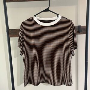 Striped Brown and Black T-Shirt